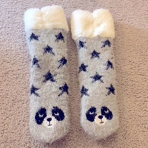 Women's lurex critter slipper socks - NWOT